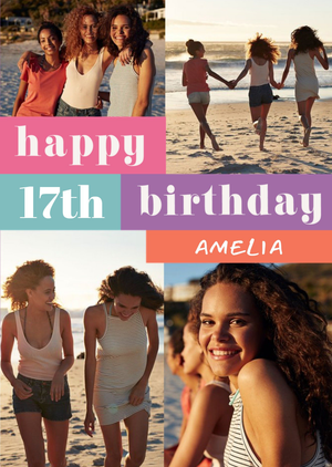 Moonpig Photo Upload Personalised Birthday Card