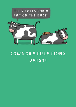 Moonpig Cowgratulations Funny Pun Card