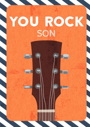 Moonpig Son Birthday Card - You Rock Guitar