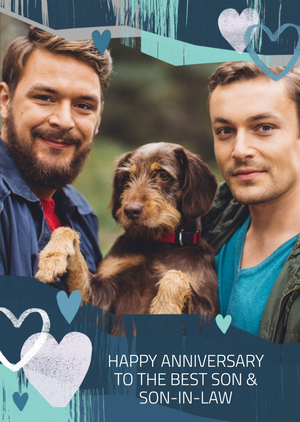 Moonpig LGBTQ+ Son And Son-In-Law Anniversary Card