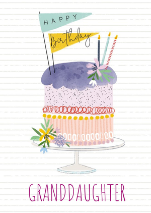 Moonpig Laura Darrington Modern Colourful Birthday Granddaughter Card