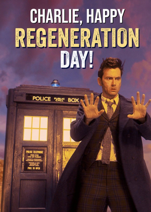 Bbc Doctor Who Happy Regeneration Day Birthday Card