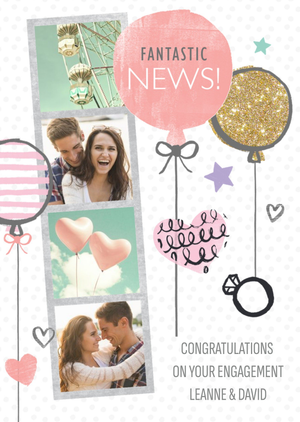Moonpig Engagement Congratulations Card