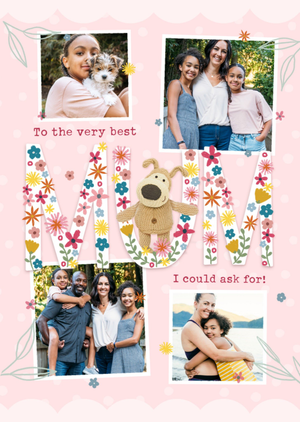 Boofle To The Very Best Mum Photo Upload Mother's Card