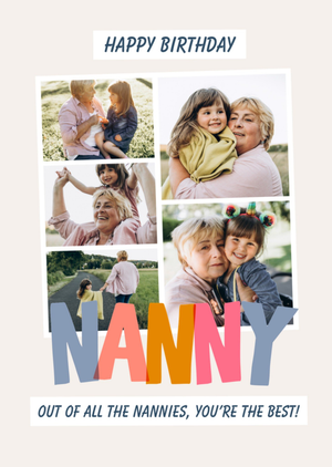 Moonpig Nanny You're The Best Photo Upload Birthday Card