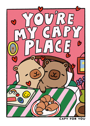 Jolly Awesome You're My Capy Place Card