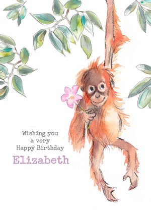 Moonpig Orangutan Birthday Card
