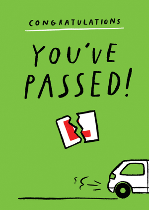 Moonpig You've Passed L Plates Driving Test Congratulations Card