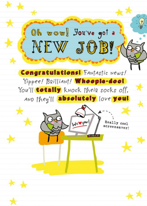 Moonpig Uk Greetings Carlton Cards New Position Promotion New Job Card