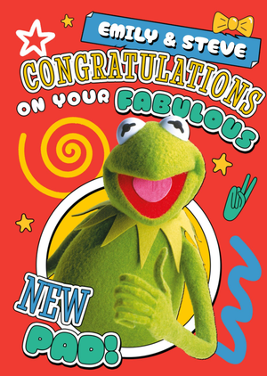 Disney The Muppets Kermit Fabulous New Pad New Home Card