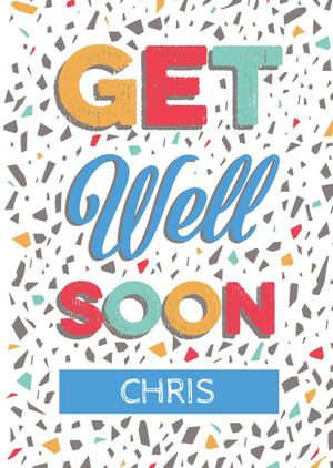 Moonpig Designers Dalia Clark Design Bright, Simple Typographic Get Well Card