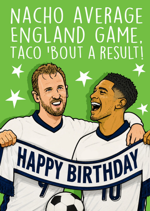 Moonpig Nacho Average England Birthday Card