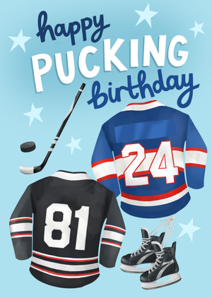 Moonpig Happy Pucking Birthday Card