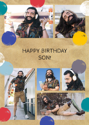 Moonpig Photo Upload Birthday Card - Son