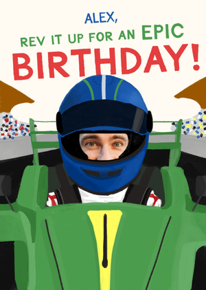 Moonpig Rev It Up Photo Upload Birthday Card