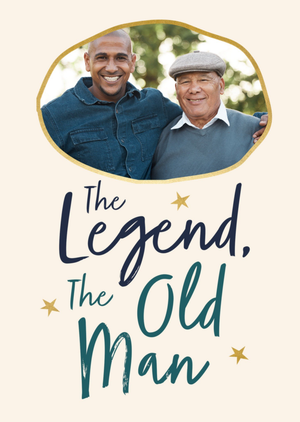 Moonpig The Legend The Old Man Photo Upload Father's Day Card