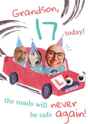 Moonpig The Roads Will Never Be Safe Again Photo Upload Birthday Card