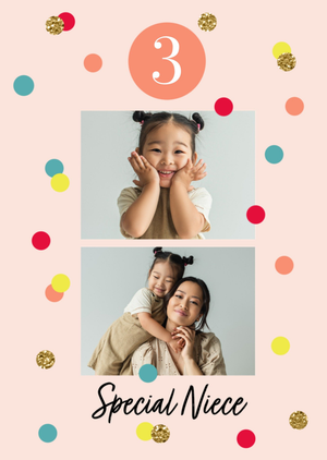 Moonpig Special Niece Photo Upload Birthday Card