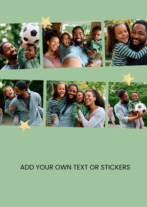 Moonpig Gold Star Design Your Own Photo Upload Father's Day Card