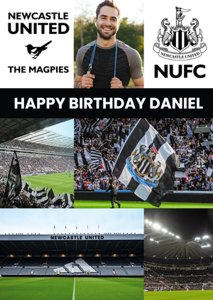 Moonpig Newcastle United F.c Photo Upload Birthday Card