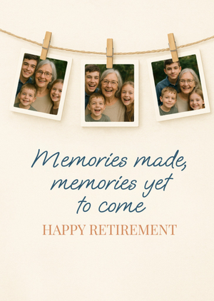 Moonpig Memories Yet To Come Photo Upload Retirement Card