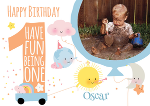 Moonpig 1st Birthday Card