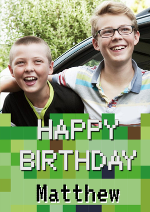 Moonpig Gaming Photo Upload Birthday Card - Video Game
