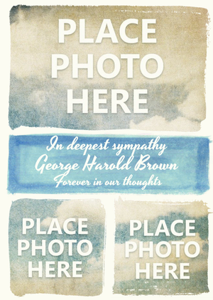 Moonpig Forever In Our Thoughts Personalised Photo Upload In Deepest Sympathy Card