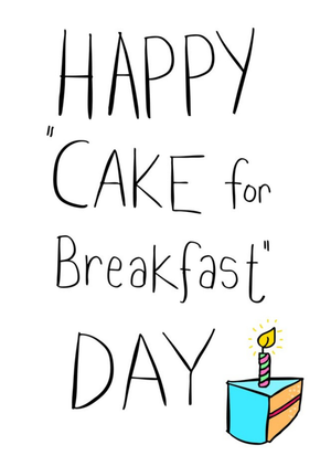 Moonpig Illustration Of A Slice Of Cake With Handwritten Typography Birthday Card