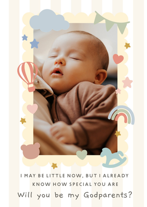 Moonpig Will You Be My Godparents Photo Upload Card