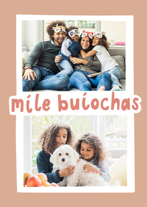 Moonpig Chloe Allum Hullabaloo Illustrated Photo Upload Thank You Card