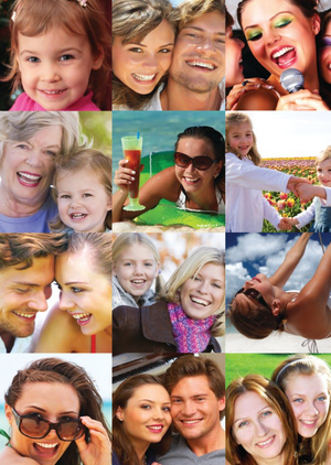 Moonpig 12 Photo Grid Card