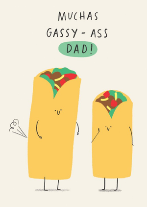 Moonpig Ukg Burrito Sweet Cute Dad Birthday Card