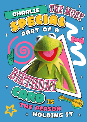 Disney The Muppets Kermit Most Special Part Of A Birthday Card
