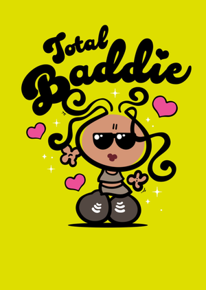 Bubblegum Total Baddie Cartoon Girl Card