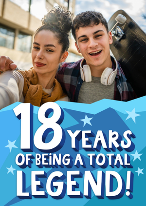 Moonpig 18 Years Of Being A Total Legend Photo Upload Birthday Card