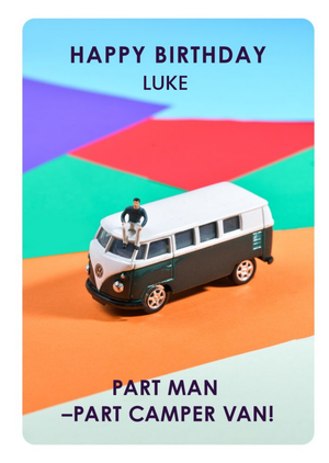 Moonpig Campervan Birthday Card
