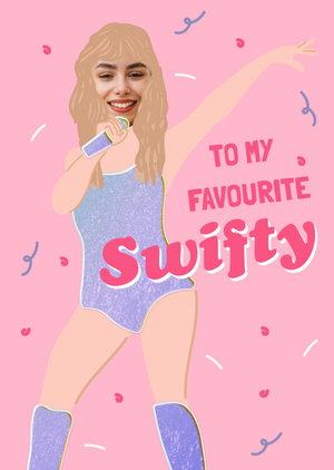 Moonpig Trading Faces To My Favourite Swifty Photo Upload Birthday Card