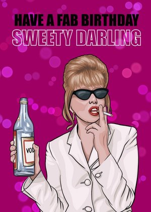 Moonpig Citrus Bunn Funny Illustration Have A Fab Birthday Sweetie Darling Card
