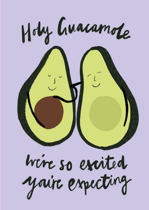 Other Katy Welsh Illustrated Holy Guacomole You're Expecting Congratulations Card