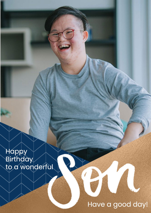 Moonpig Son Birthday Photo Upload Card