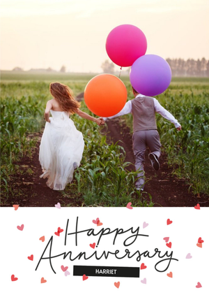 Moonpig Oh Cheers Anniversary Photo Upload Card