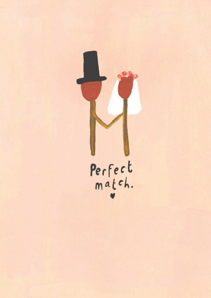 Sooshichacha Cute Funny Perfect Match Card