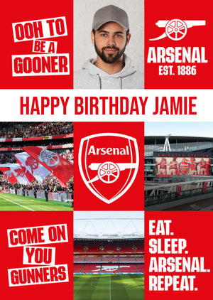 Moonpig Arsenal Fc Photo Upload Birthday Card