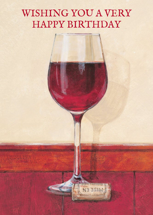 Ling Design Wine Birthday Card