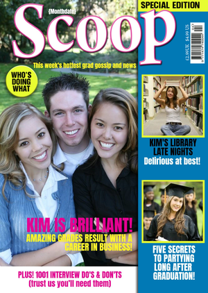 Moonpig Scoop Spoof Gossip Magazine Personalised Photo Upload Graduation Card