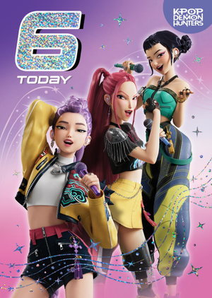 Moonpig Kpop Demon Hunters 6th Birthday Card