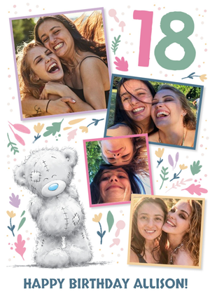 Me To You Tatty Teddy 18 Multi Photo Upload Card