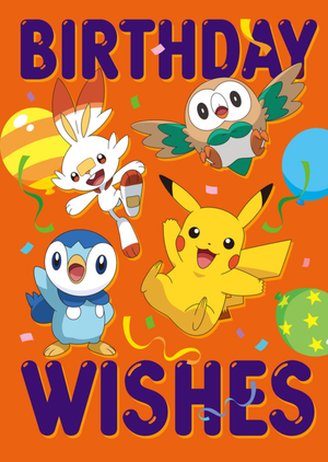 Pokemon PokÃ©mon Birthday Wishes Character Card