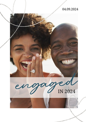 Moonpig Minimalist Stylish Engaged In 2023 Photo Upload Card